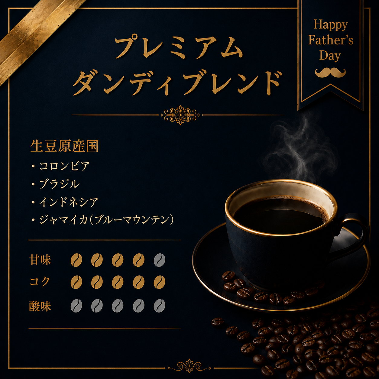 [深煎り]プレミアムダンディブレンド